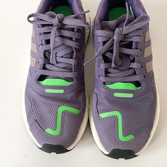 Adidas Women’s Day Jogger Purple/Green Size 7 - Picture 3 of 7